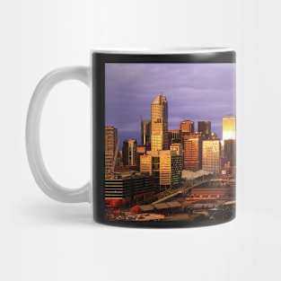 Melbourne at sunset, from Docklands Mug